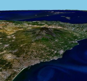 px-L'Etna e Catania da satellite
